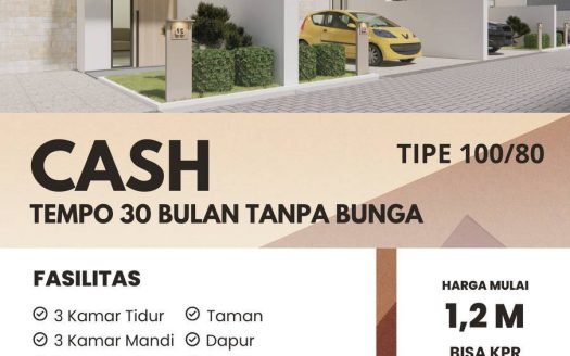 Rumah Modern 2 Lantai dekat Bandara Adisucipto Yogyakarta