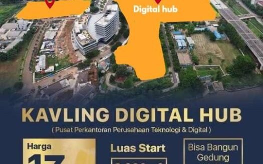 Dijual Kavling Komersial Digital Hub, Jln Damai Foresta, BSD City