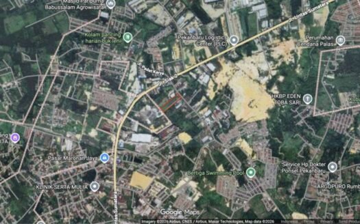 Dijual Lahan/Tanah SHM Seluas 9,949m2 Di Jalan Siak 2, Palas, Rumbai