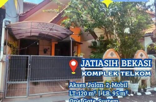 Dijual Rumah Jatiasih Bekasi Dalam Komplek Lokasi Strategis Jalan 2 Mobil