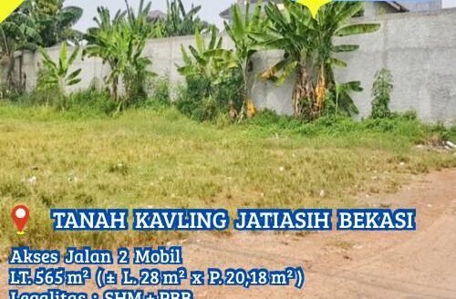 Dijual Tanah Kavling Jatiasih Bekasi Dekat Tol JAPEK Lokasi Strategis Jalan 2 Mobil