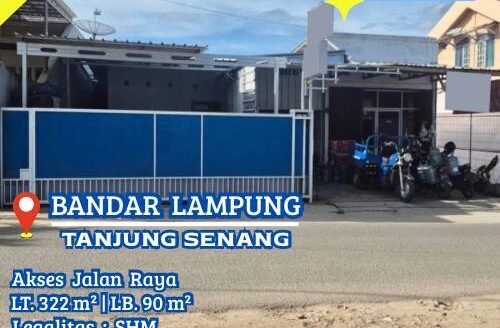 Dijual Rumah Tanjung Senang Kota Bandar Lampung Akses Jalan Raya