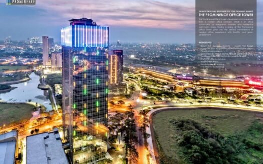 Dijual Office Space di The Prominence Office Tower, Jl. Jalur Sutera Barat, Alam Sutera
