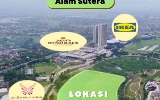 Dijual Kavling Komersial di Jalan Jalur Sutera Boulevard, Alam Sutera, Tangerang