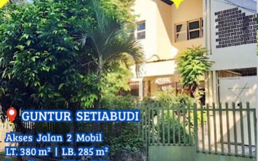 Dijual Rumah Guntur Setiabudi Hitung Tanah Lokasi Sangat Strategis Nyaman Jalan 2 Mobil