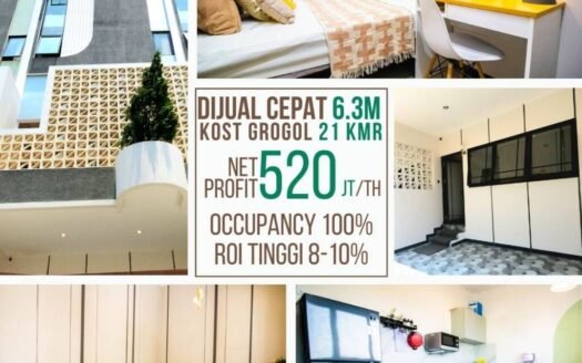 Dijual Rumah Kost di Jl.Muwardi, Grogol, Kec.Grogol Petamburan, Jakarta Barat