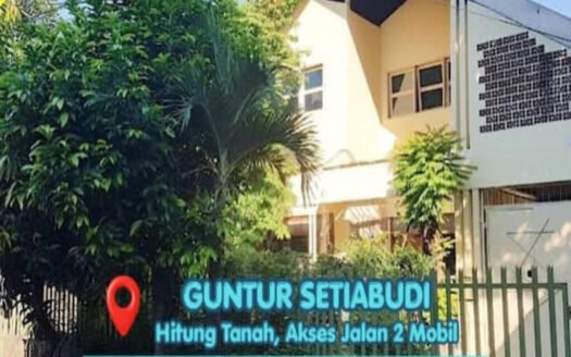 Dijual Rumah Guntur Setiabudi Hitung Tanah Lokasi Sangat Strategis Nyaman Jalan 2 Mobil