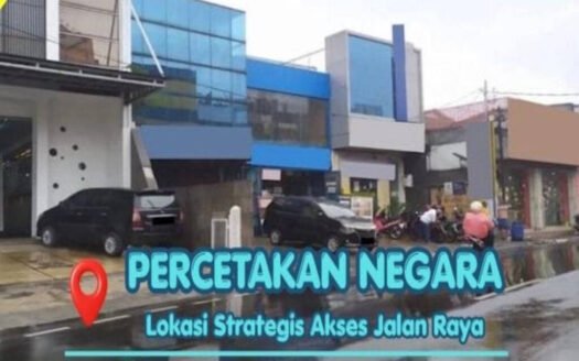 Dijual Cepat Ruko Percetakan Negara Lokasi Strategis Jalan Raya