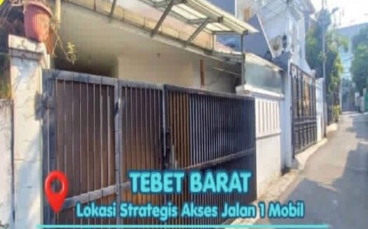 Dijual Rumah Tebet Barat Siap Huni Lokasi Strategis Jalan 1 Mobil