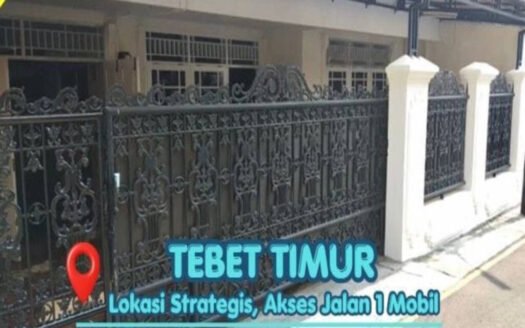 Dijual Rumah Tebet Timur Lokasi Strategis Nyaman Jalan 1 Mobil
