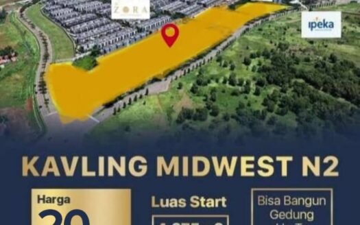 Dijual Kavling Komersial Bsd City, Kavling Midwest N2, Jln Bsd Boulevard Utara