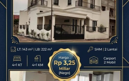 Dijual Rumah Hoek Di Perum Hbtb Tapos Depok