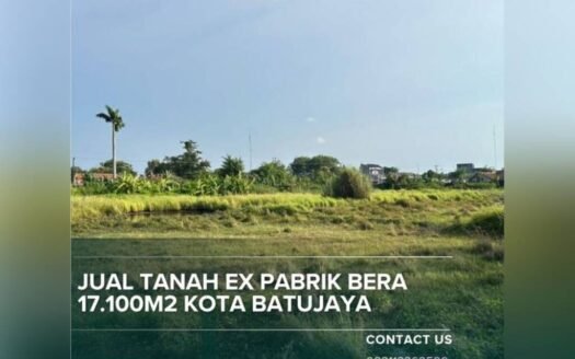 Dijual Tanah Luas 17.100m2 Ex Pabrik Beras Di Kota Batujaya P1253
